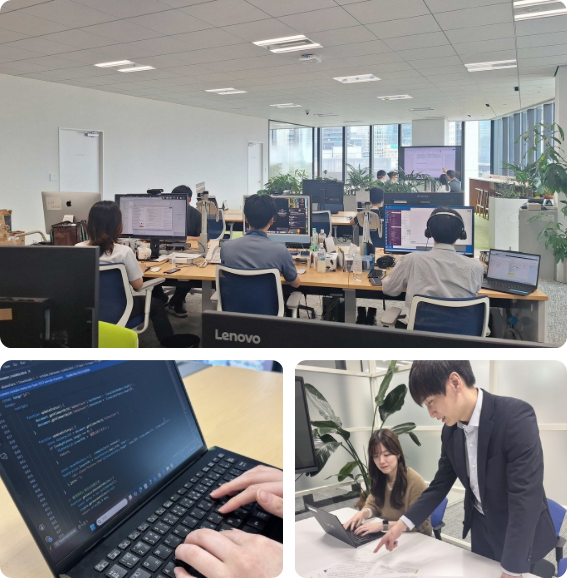 チーム体制によるスキルアップサポート